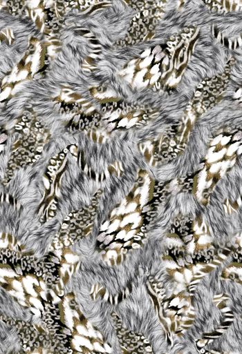 379619-WT440休闲风野性豹纹虎纹组合假