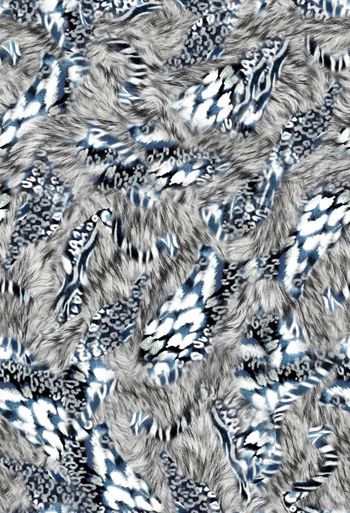 379620-WT440休闲风野性豹纹虎纹组合假