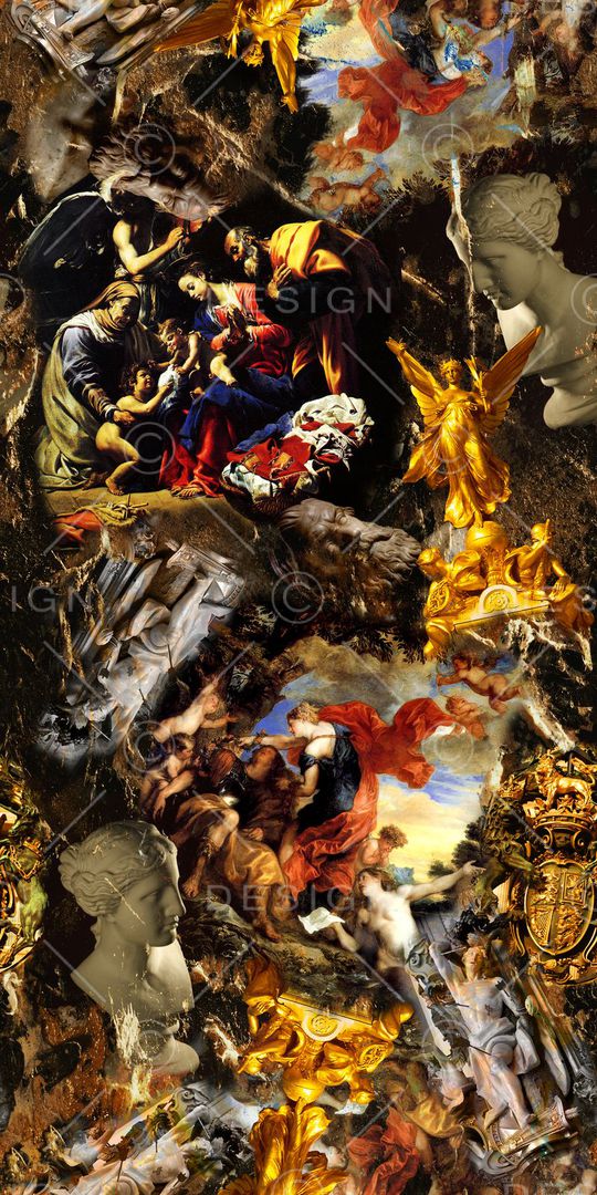 复古印花华亿平台图片