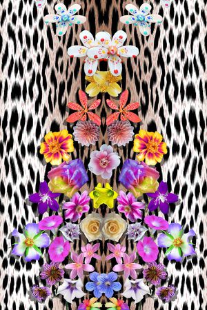 动物纹印花华亿平台图片