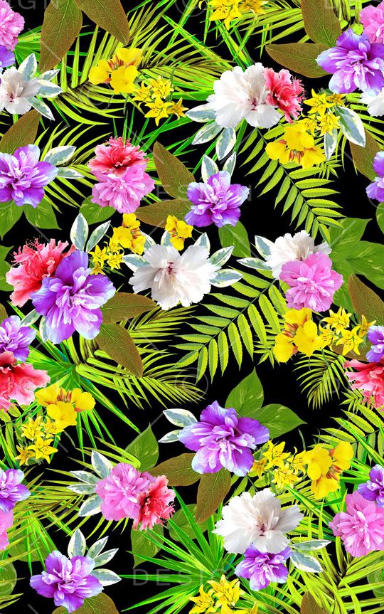 热带风印花华亿平台图片