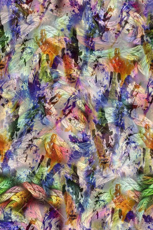 抽象印花华亿平台图片