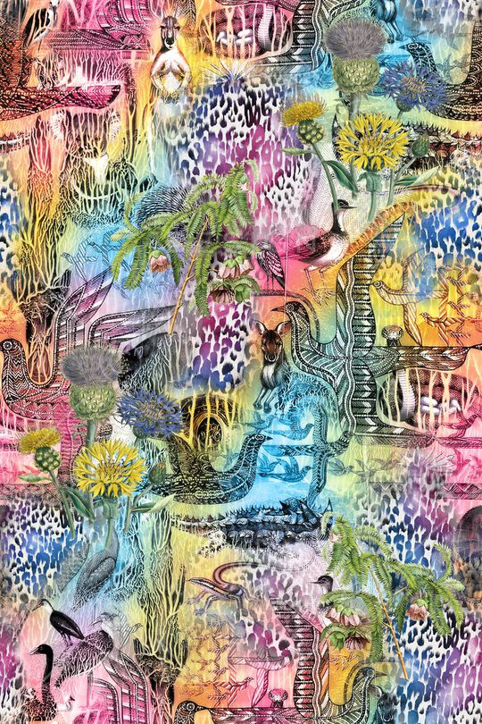 热带风印花华亿平台图片