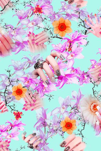 379903-灵感触摸美甲缠绕花卉