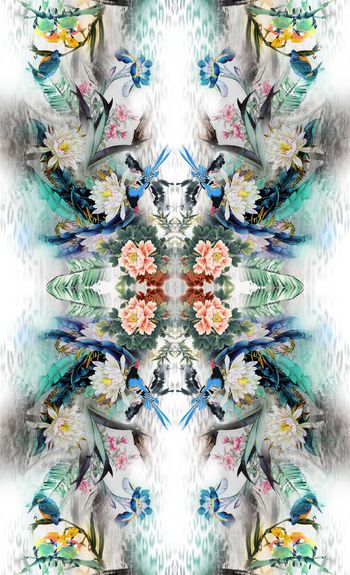 中国风印花华亿平台图片