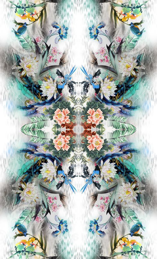 中国风印花华亿平台图片