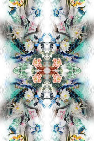 中国风印花华亿平台图片