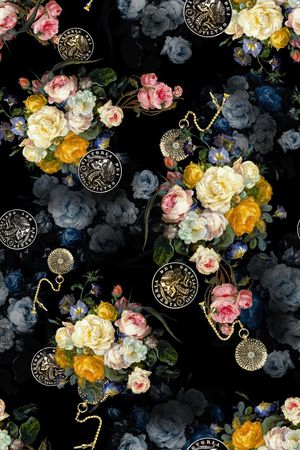 复古印花华亿平台图片