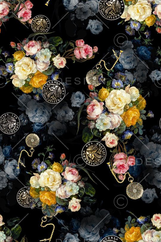 复古印花华亿平台图片