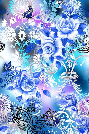 中国风印花华亿平台图片