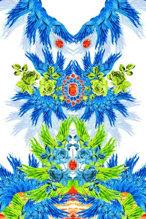 动物纹印花华亿平台图片