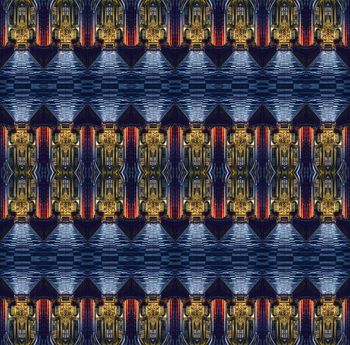 380276-时尚潮流几何建筑印花