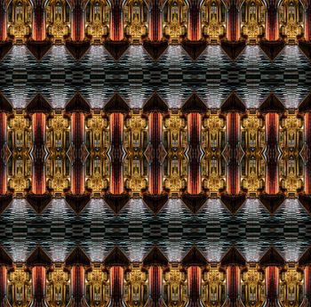 380278-时尚潮流几何建筑印花