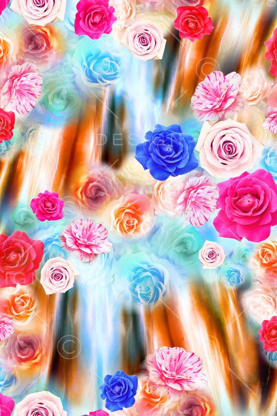 花卉印花华亿平台图片