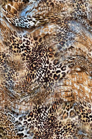 豹纹印花华亿平台图片