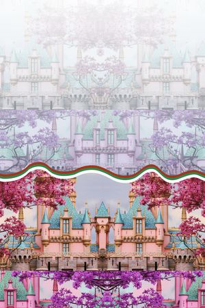 风景定位印花华亿平台图片