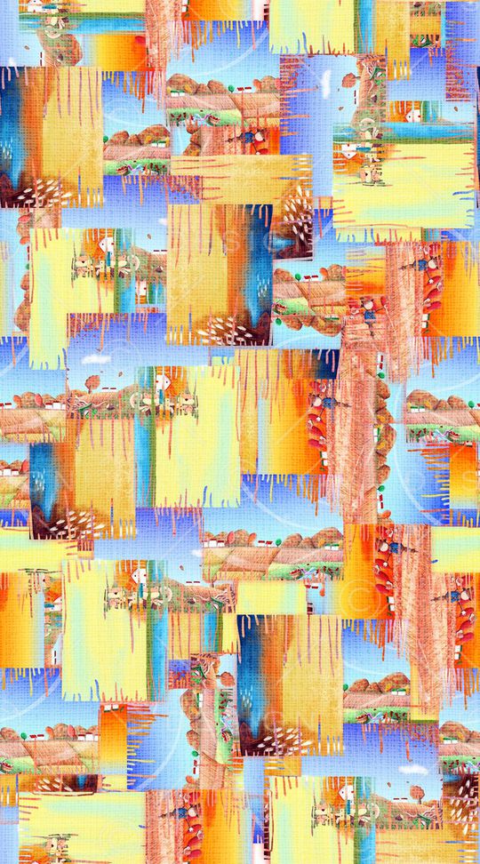 拼贴印花华亿平台图片