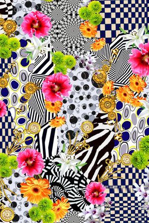 几何印花华亿平台图片