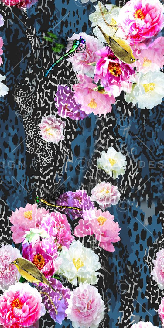 动物纹印花华亿平台图片