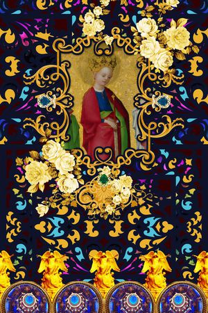 欧式宫廷风印花华亿平台图片