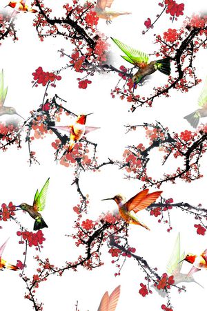 中国风印花华亿平台图片