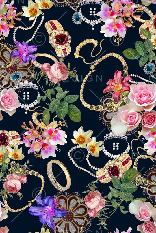 花卉印花华亿平台图片