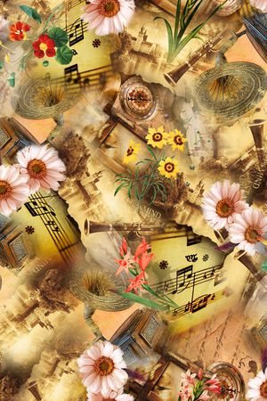 复古印花华亿平台图片