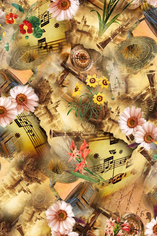 复古印花华亿平台图片