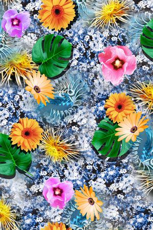 花卉印花华亿平台图片