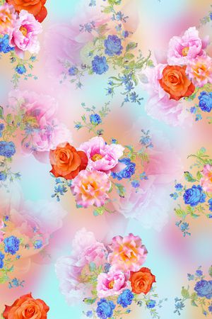 花卉印花华亿平台图片