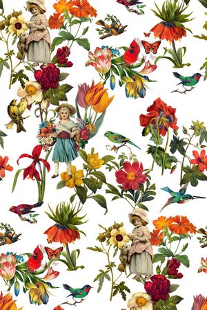 田园风印花华亿平台图片