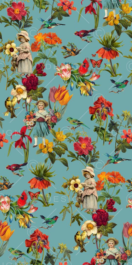 田园风印花华亿平台图片