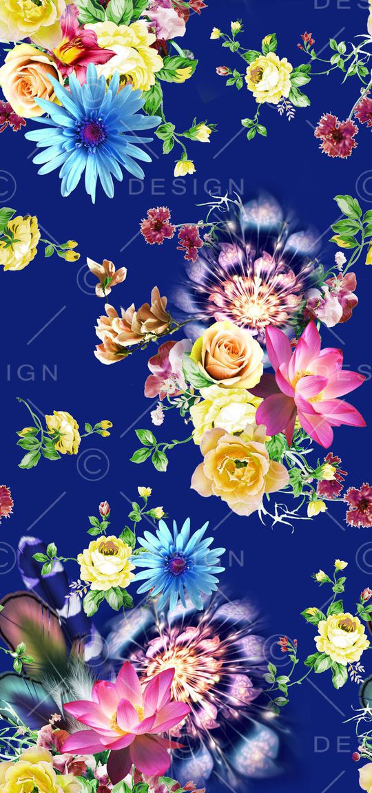 花卉印花华亿平台图片