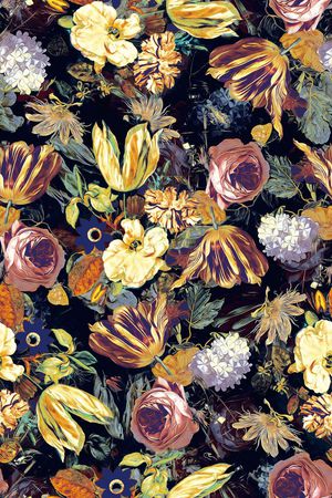 花卉印花华亿平台图片