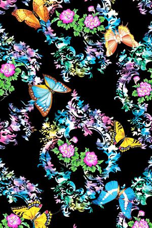 中国风印花华亿平台图片