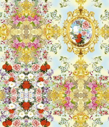 花卉印花华亿平台图片