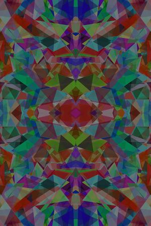 抽象几何印花华亿平台图片