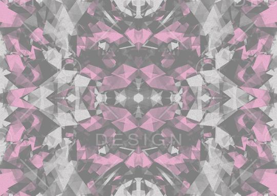 抽象几何印花华亿平台图片