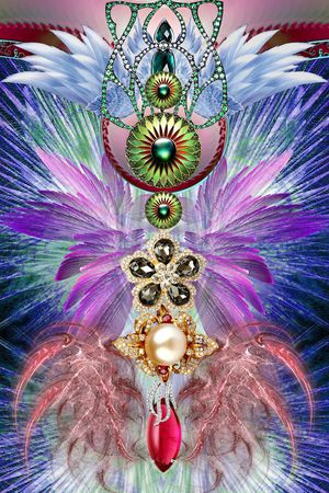 抽象印花华亿平台图片