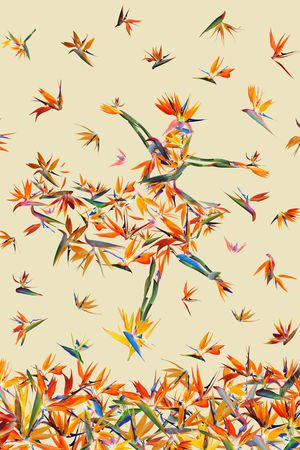 抽象印花华亿平台图片