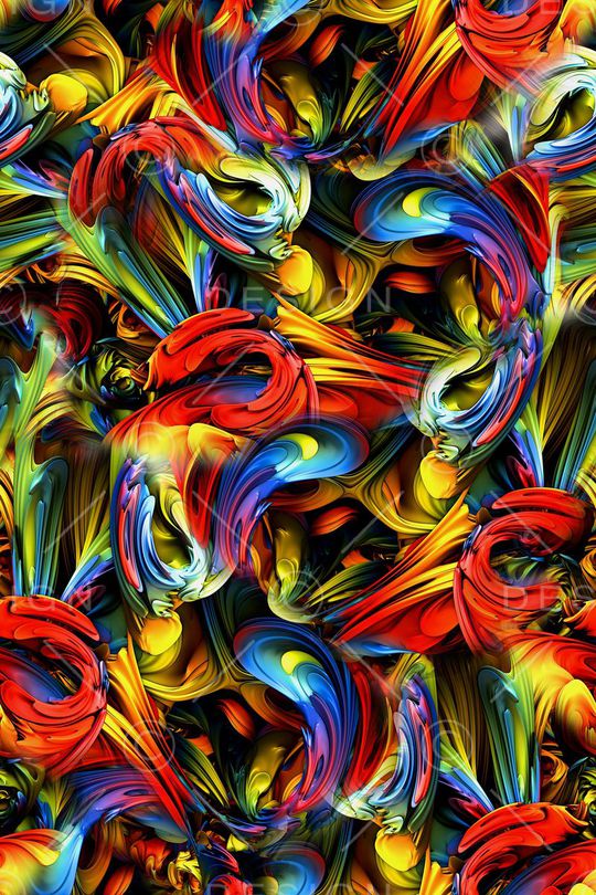 抽象印花华亿平台图片