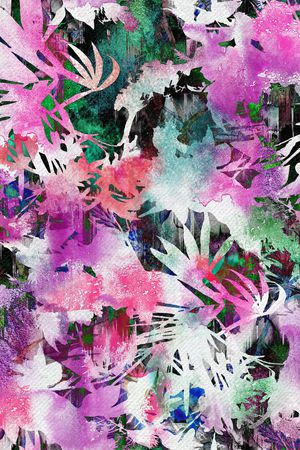 水彩印花华亿平台图片