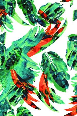 绿植树叶印花华亿平台图片