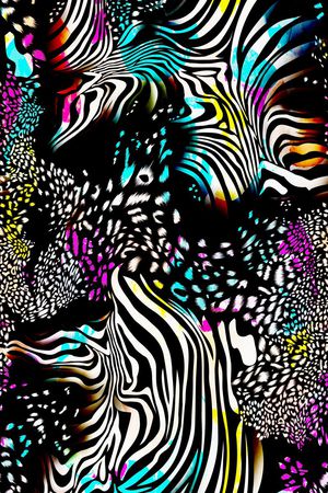 豹纹印花华亿平台图片