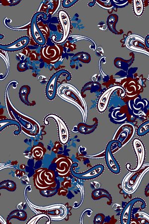 佩斯利印花华亿平台图片