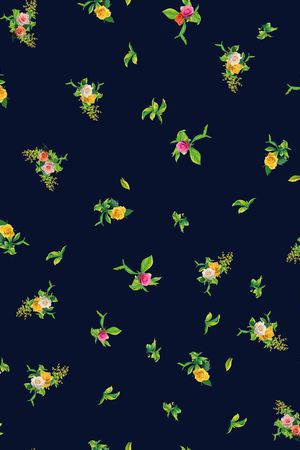 碎花印花华亿平台图片