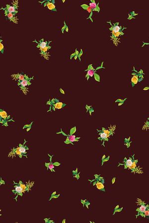 碎花印花华亿平台图片