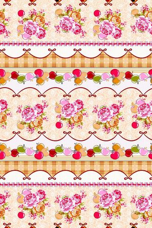 大花朵印花华亿平台图片