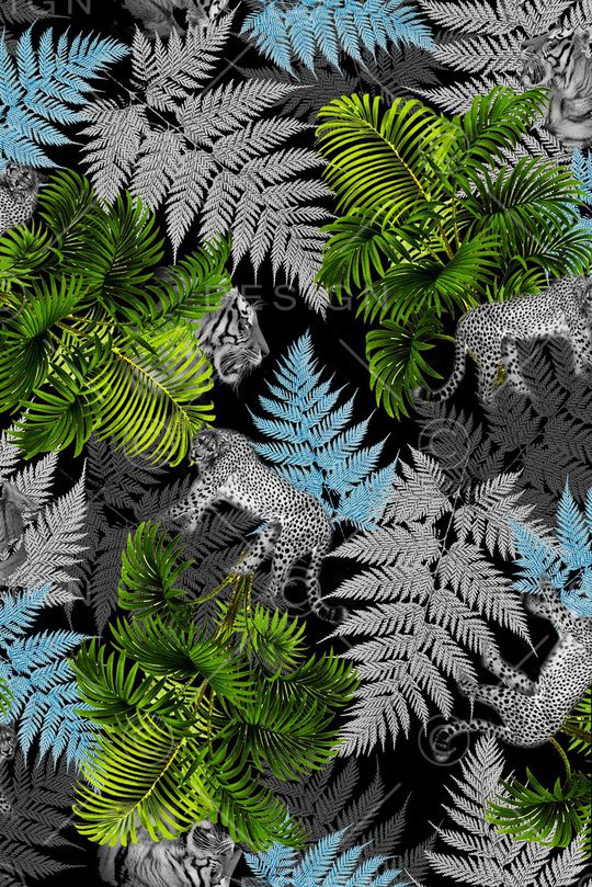 棕榈叶印花华亿平台图片