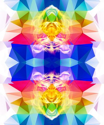 几何印花华亿平台图片